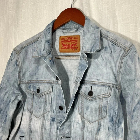 Levi’s Rare Sample Acid Wash Denim Trucker Jacket - Picture 2 of 9